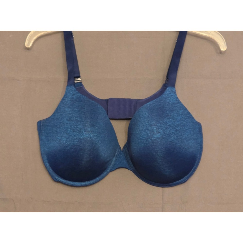 Victoria's Secret Uplift Semi Demi Bra Women's Size 38DDD Blue 3 Hook